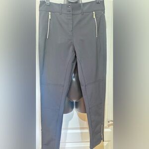 Karen Millen Stylish blaxk Pants with Zipper Details size 6